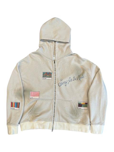 Song for the Mute 'Vignettes'' Zip Up Relaxed Hoodie "Beige" 262 UJP035P9 FTRYBGE