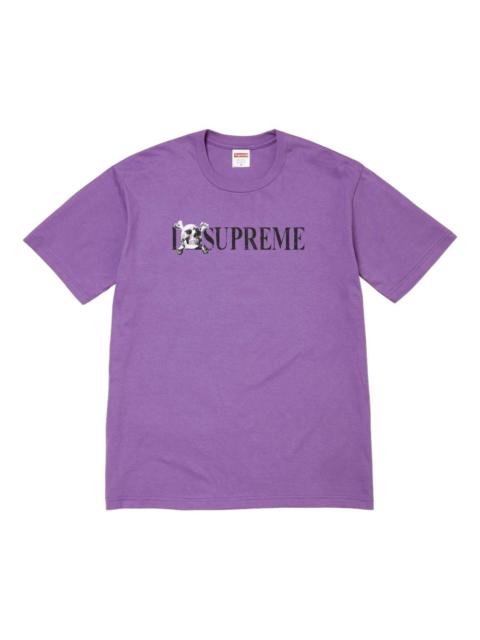 Supreme skull logo T-shirt