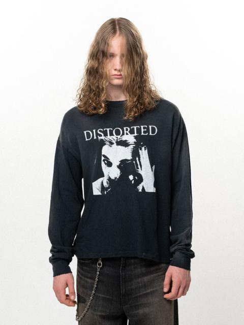 KAMIYA "DISTORTED Girl" Distressed L/S T-shirt