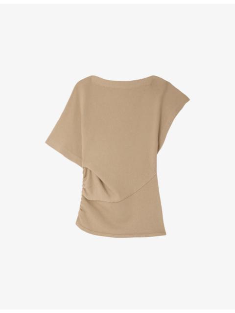 soeur Dalina Short-Sleeved Cotton-Blend Jumper