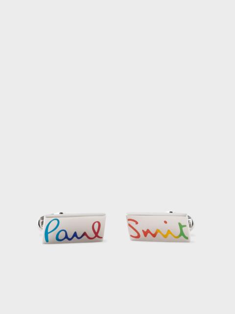 Paul Smith Multicolor Signature Cufflinks