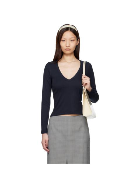 FLORE FLORE Navy Dewi Longsleeve T-shirt