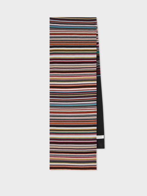 Paul Smith Women's 'Signature Stripe' Glitter Wool-Blend Scarf