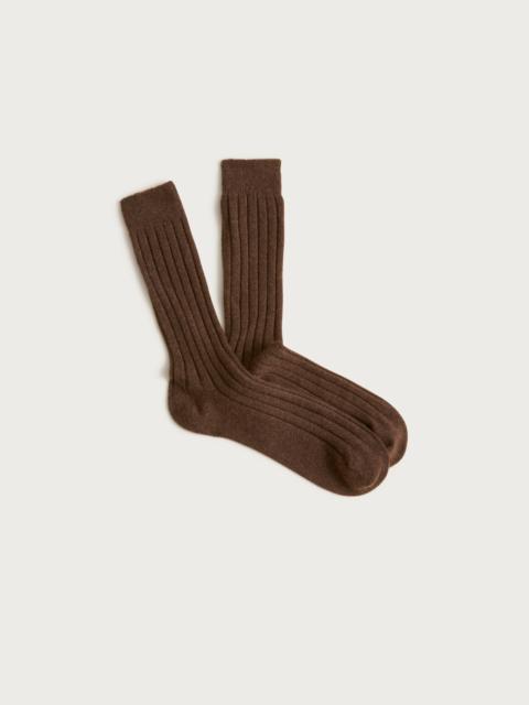 J.CREW Ribbed cashmere-blend socks