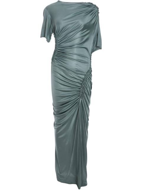 ATLEIN asymmetric ruched midi dress