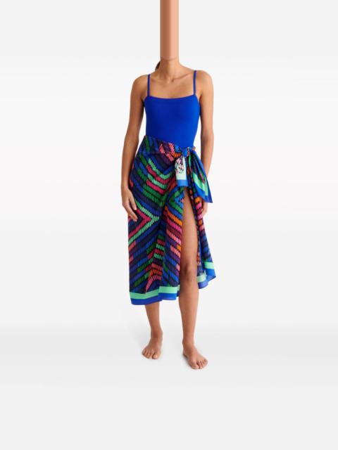 ERES geometric-print cotton-silk sarong