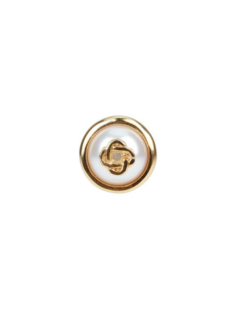 CASABLANCA Pearl Logo Stud Earrings