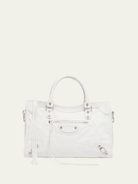 BALENCIAGA Le City Medium Leather Tote Bag