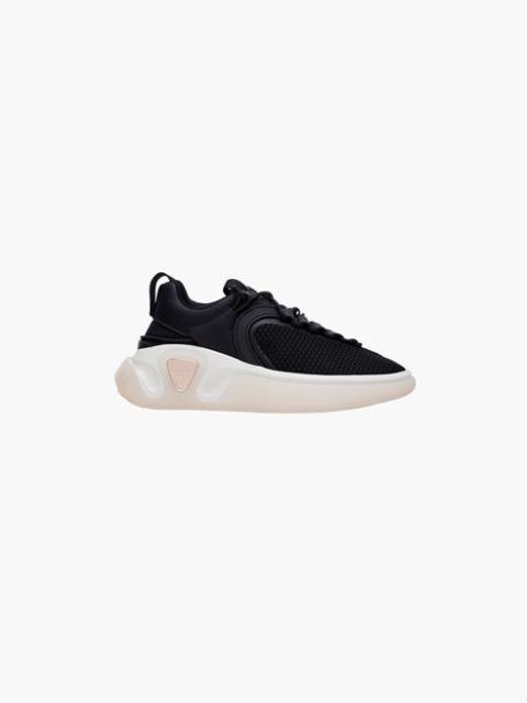 Balmain Black leather and mesh B-Runner sneakers