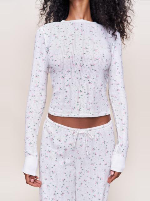 GUIZIO Guizio Honey Long Sleeve Top in Sweet Petal