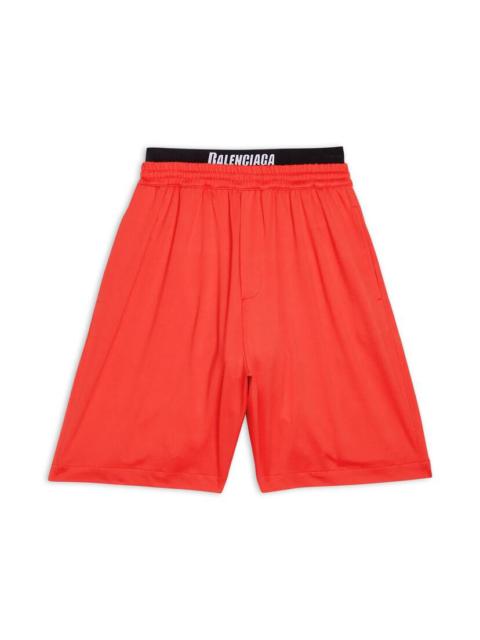 BALENCIAGA Men's Swim Shorts in Red