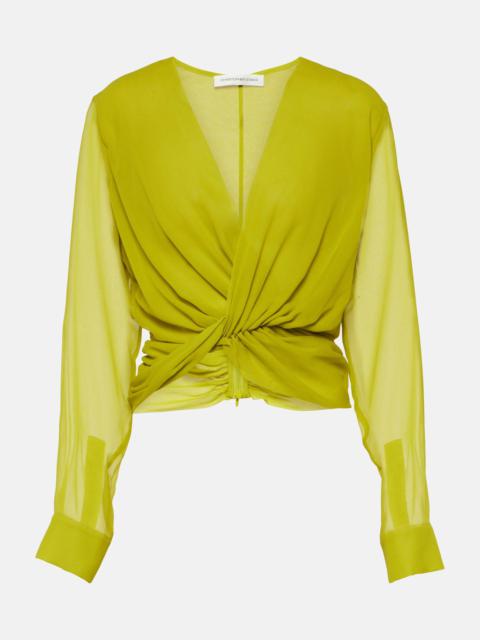 CHRISTOPHER ESBER Springs silk georgette blouse