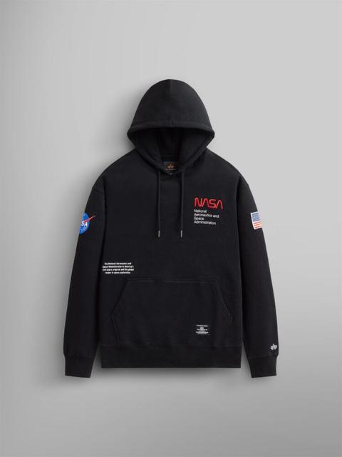 ALPHA INDUSTRIES NASA WORM LOGO HOODIE