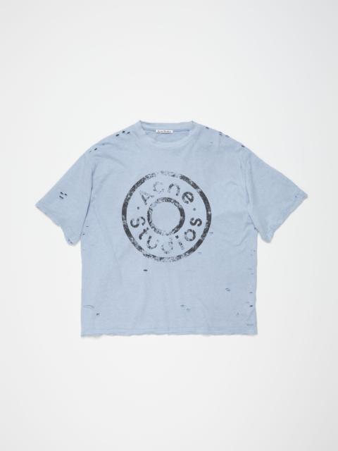 Logo t-shirt - Relaxed fit - Blue melange