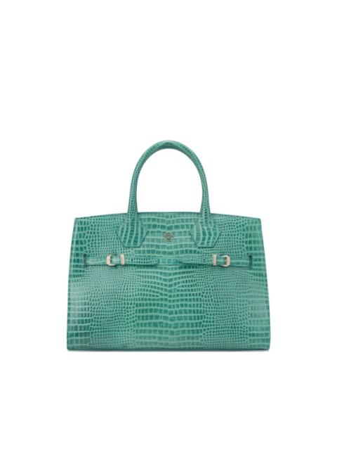 PHILIPP PLEIN top-handle logo-plaque tote bag