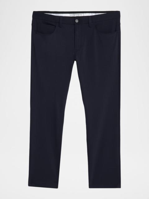 EMPORIO ARMANI Men's Straight Leg Stretch Five-Pocket Pants