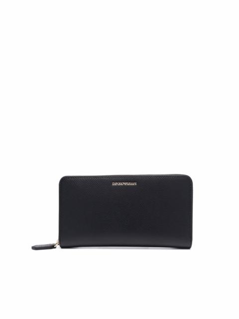 EMPORIO ARMANI classic zip wallet