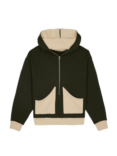 BRAIN DEAD Zip Hoodie - Green