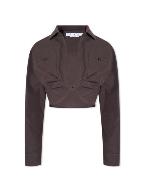 Off-White Off-White Twist Crop Top