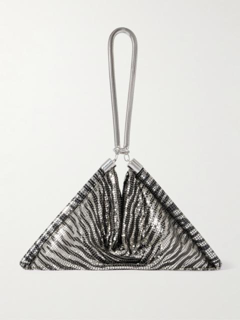 rabanne Pixel Zebra-print Chainmail Tote