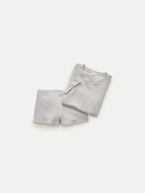 J.CREW Cotton rib pajama short set