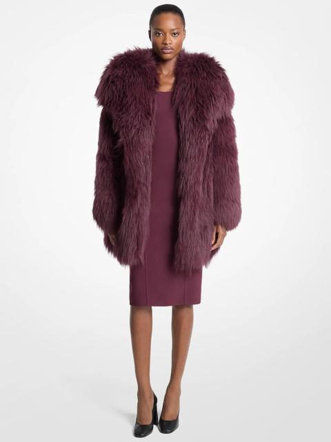 MICHAEL KORS COLLECTION Shearling Peacoat