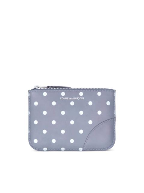 Comme Des Garçons polka-dot zip wallet
