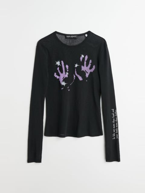 Super Slim Longsleeve Lilac Taste Of Hand Print