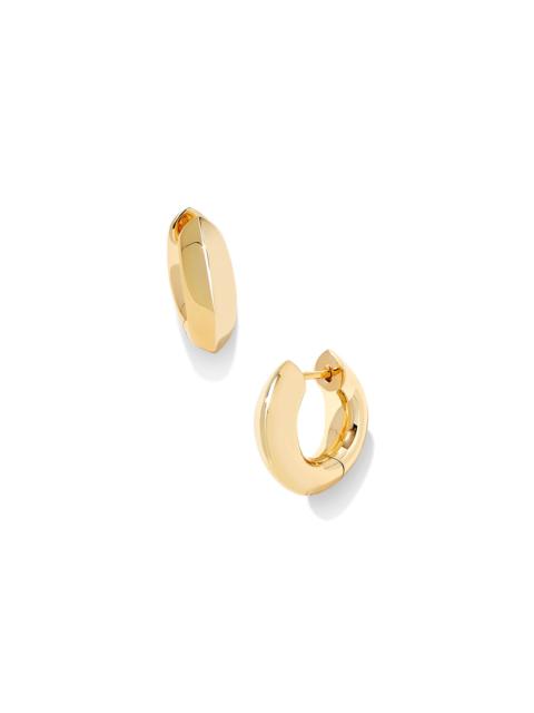 KENDRA SCOTT Mikki Metal Huggie Earrings in Gold