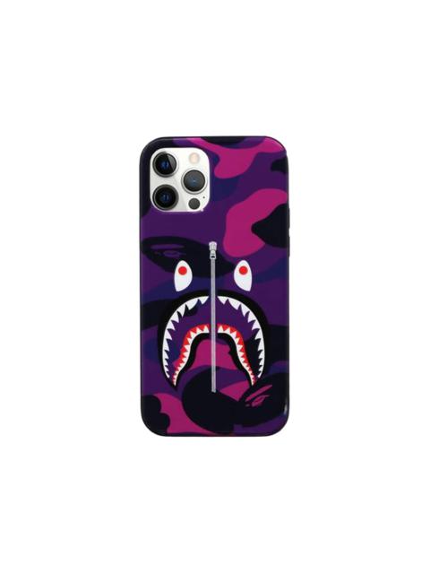 BAPE Color Camo Shark iPhone 12/12 Pro Case 'Purple'