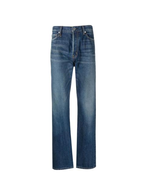 UNDERCOVER mid-rise straight-leg jeans