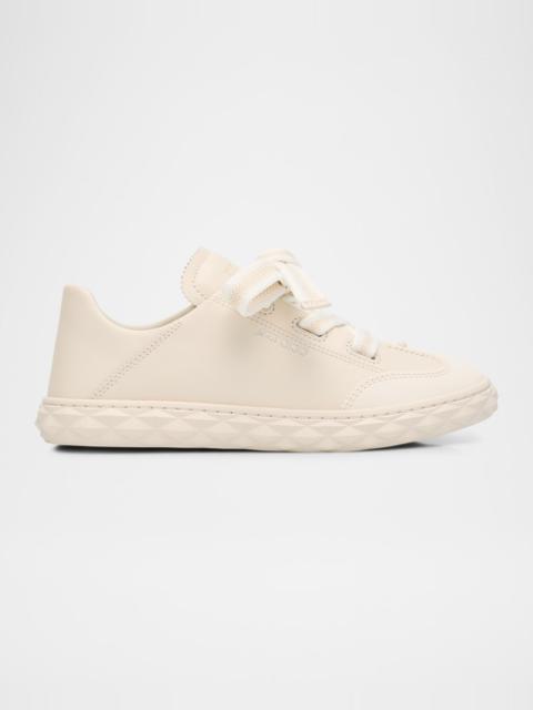 JIMMY CHOO Diamond Flex Lightweight Leather Trainers with Collapsible Heel