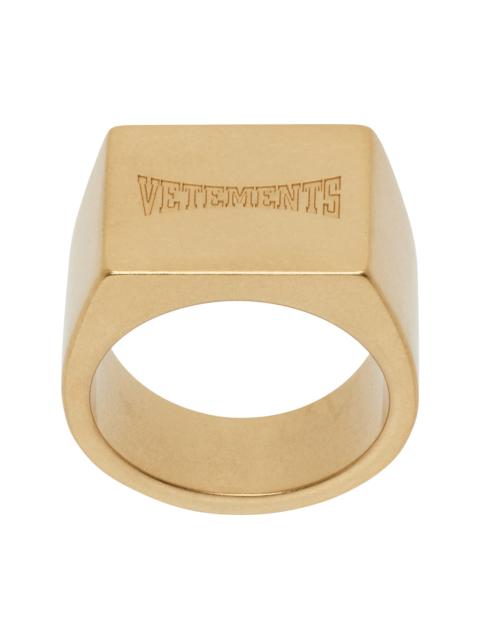 VETEMENTS 사각형 신호 링