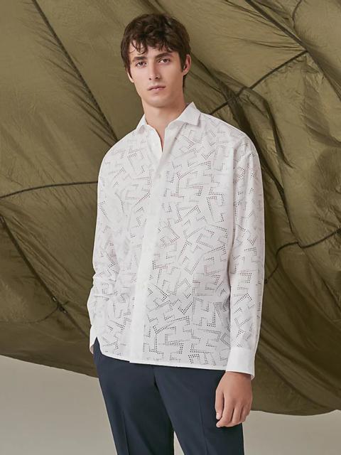 Hermès Boxy fit shirt with capri collar