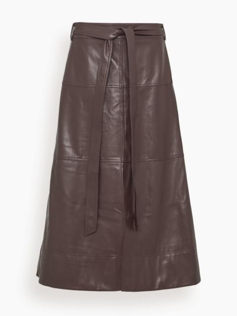 TANYA TAYLOR Hudley Skirt in Oxblood