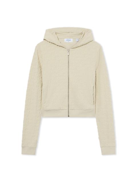 Off-White Terry Off Slim Zip-Up Hoodie