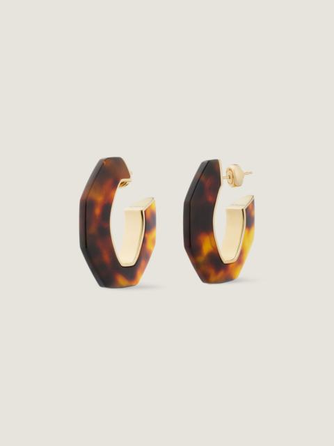 Givenchy CHAIN EARRINGS IN METAL AND RESIN