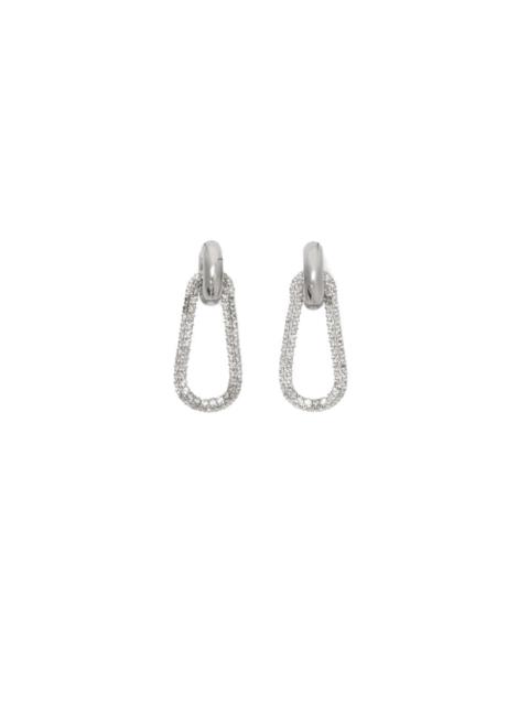 Heron Preston Strass Carabiner Earrings