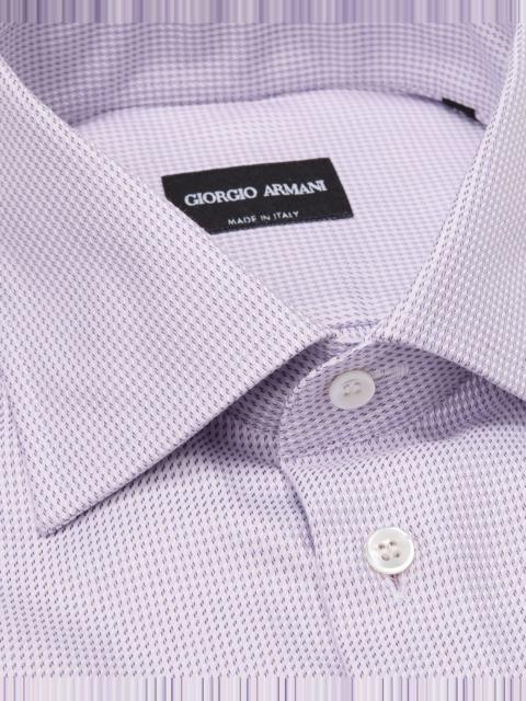 Men's Cotton Basketweave Dress Shirt