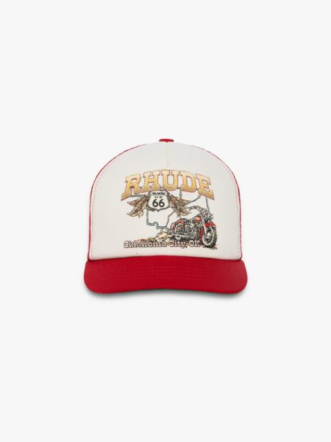 Rhude OKLAHOMA 66 TRUCKER HAT