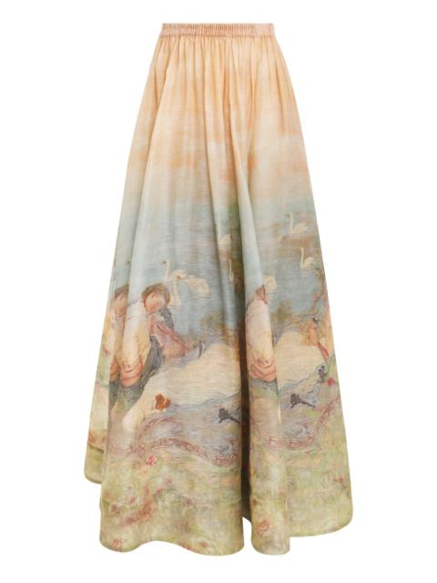 LUMINOSITY RUCHED MAXI SKIRT