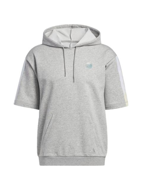 adidas Donovan Mitchell short-sleeve hooded top