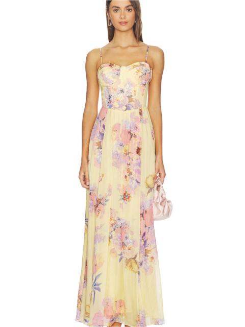 HEMANT & NANDITA Corseted Long Dress