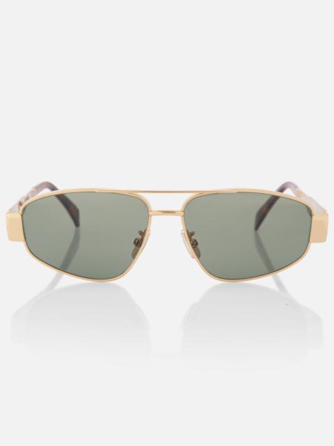 CELINE Triomphe rectangular sunglasses