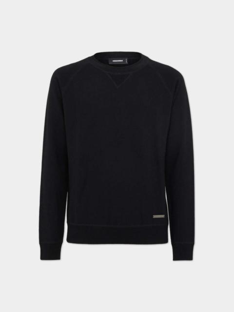 KNIT V-INSERT SWEATER