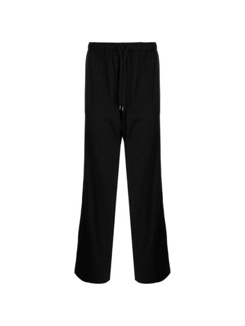 drawstring-waist three-pocket trousers