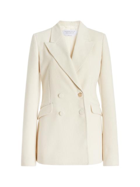 GABRIELA HEARST Stephanie Blazer in Ivory Cashmere Corduroy