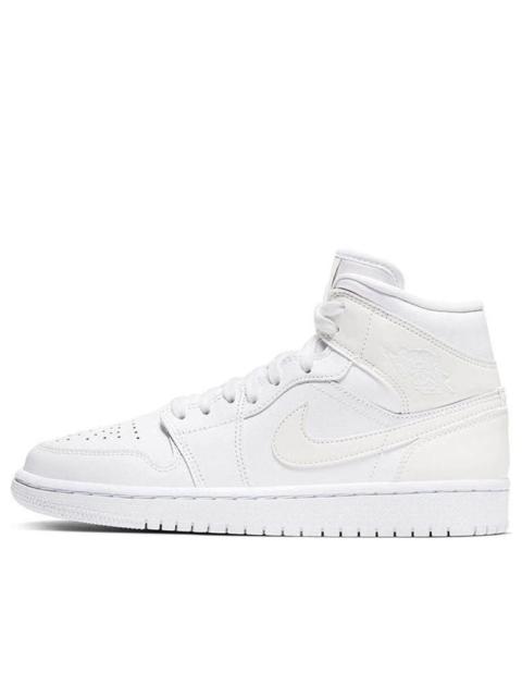 Jordan (WMNS) Air Jordan 1 Mid 'White Ivory' BQ6472-112