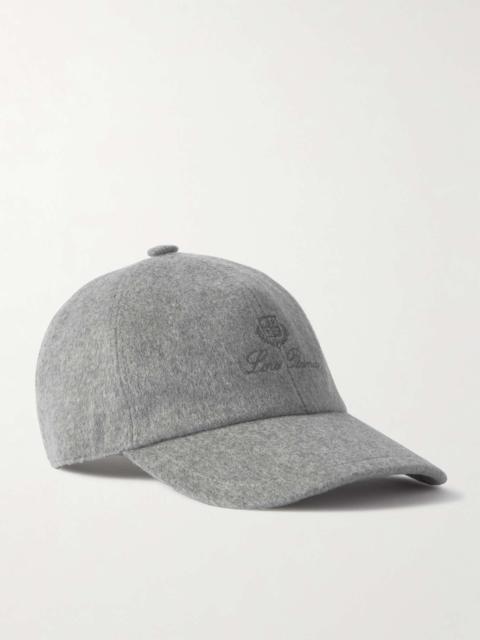 Cashmere-felt baseball cap