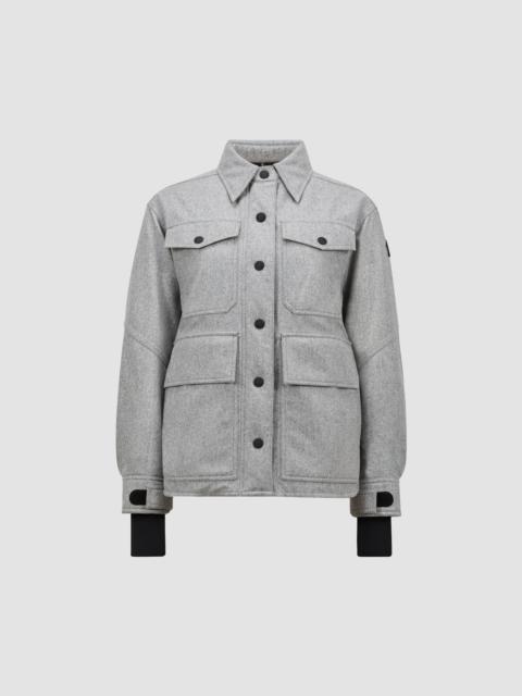 Moncler Grenoble Huez Technical Wool Hooded Shirt Jacket